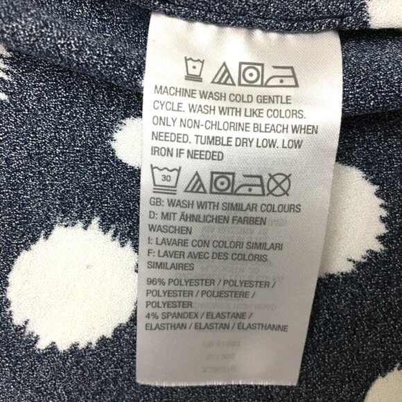 Laurie Felt Women's Black and White Blouse Wrap Top Long Sleeves Medium - Picture 8 of 10